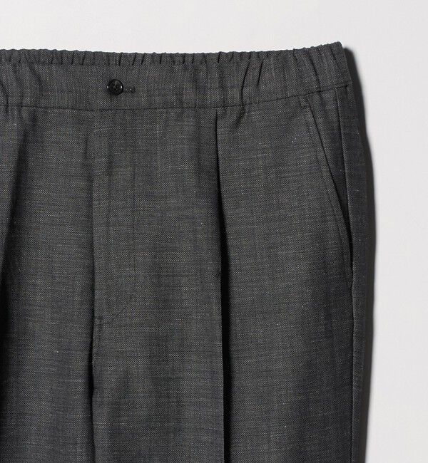 UNITED ARROWS green label relaxing「TW リネン デニムライク 01 ワイド 1プリーツ スラックス セットアップパンツ」|スラックス|