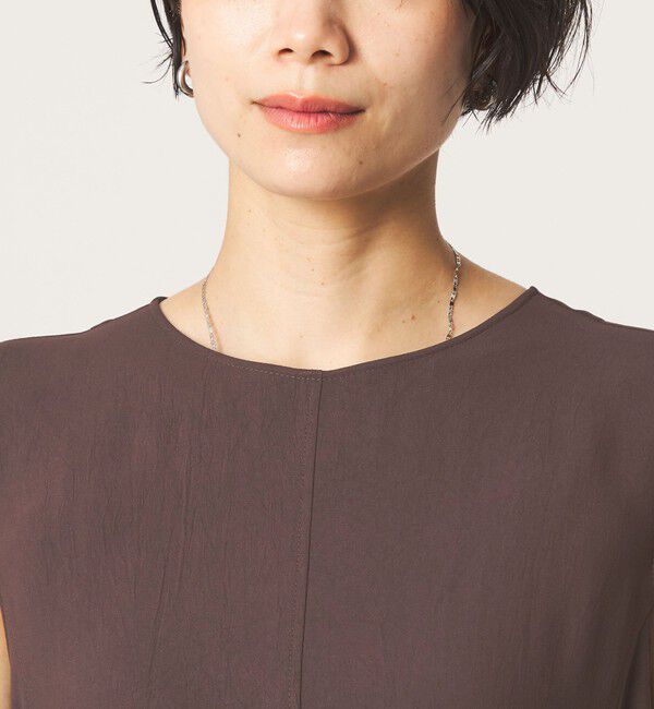 UNITED ARROWS green label relaxing「［size SHORTあり］ジョーゼット テント ワンピース マシンウォッシャブル 接触冷感」|ワンピース|