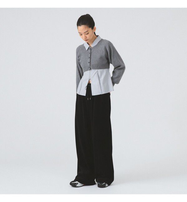 Ray BEAMS 「ベロア ワイド スウェット パンツ」|その他|