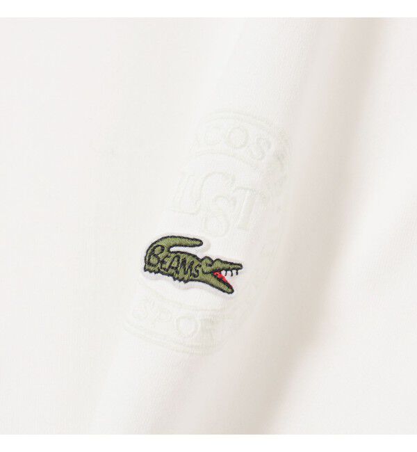 BEAMS「BEAMS｜【別注】LACOSTE / バッジ Tシャツ｜プリントT｜半袖Tシャツ|ラコステ|」|Tシャツ・カットソー|
