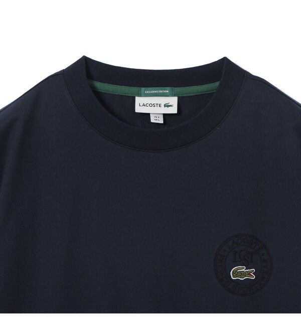 BEAMS「BEAMS｜【別注】LACOSTE / バッジ Tシャツ｜プリントT｜半袖Tシャツ|ラコステ|」|Tシャツ・カットソー|