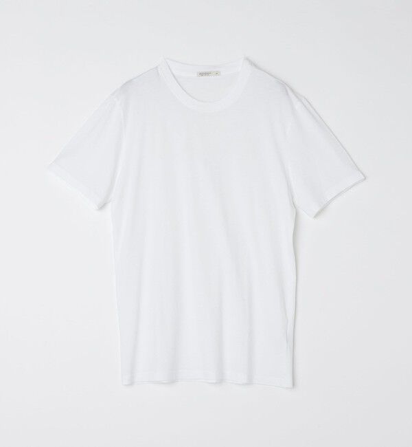 SHIPS「GROWN&SEWN: Short Sleeve Jersey Crew Neck」|Tシャツ・カットソー|オフホワイト