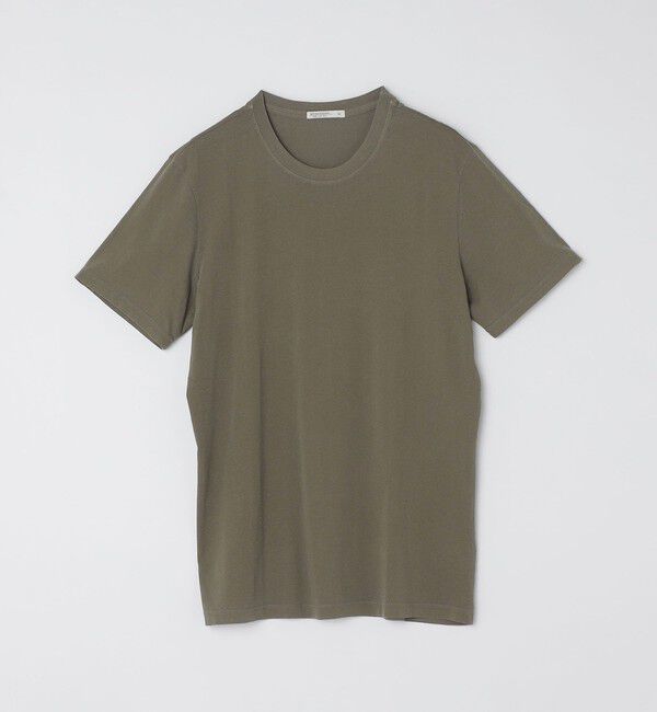 SHIPS「GROWN&SEWN: Short Sleeve Jersey Crew Neck」|Tシャツ・カットソー|オリーブ