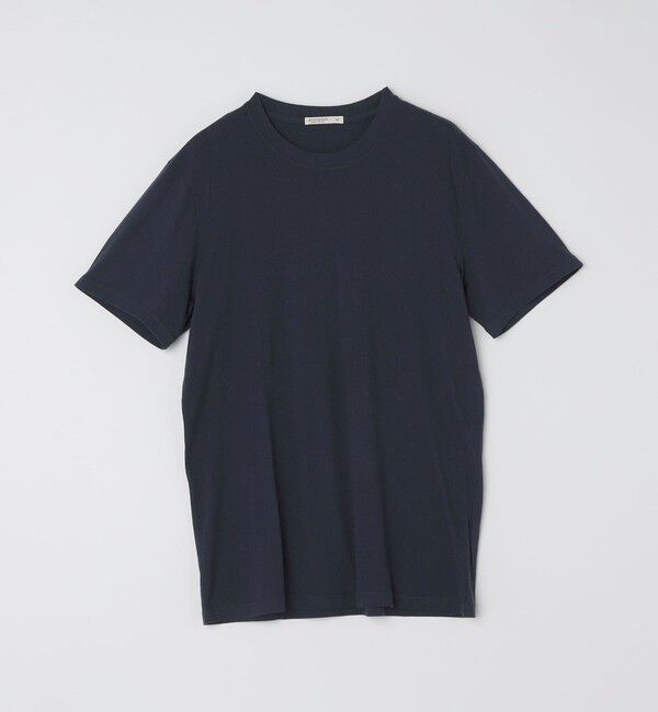 SHIPS「GROWN&SEWN: Short Sleeve Jersey Crew Neck」|Tシャツ・カットソー|ネイビー