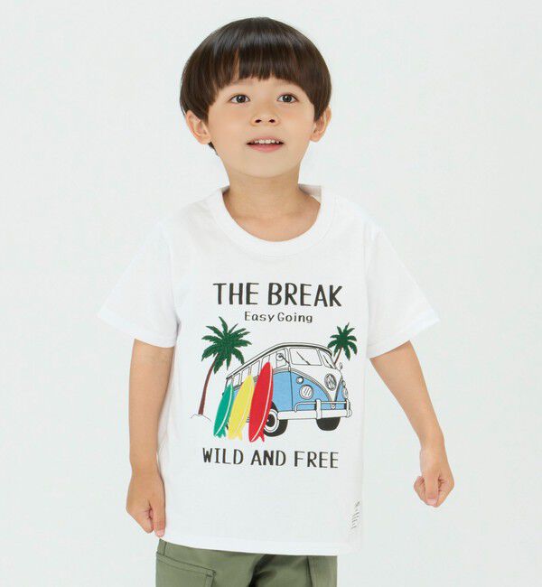 SHIPS Colors 「SHIPS Colors:パッチワーク プリント TEE(80～130cm)◇」|Tシャツ・カットソー|ライトホワイト