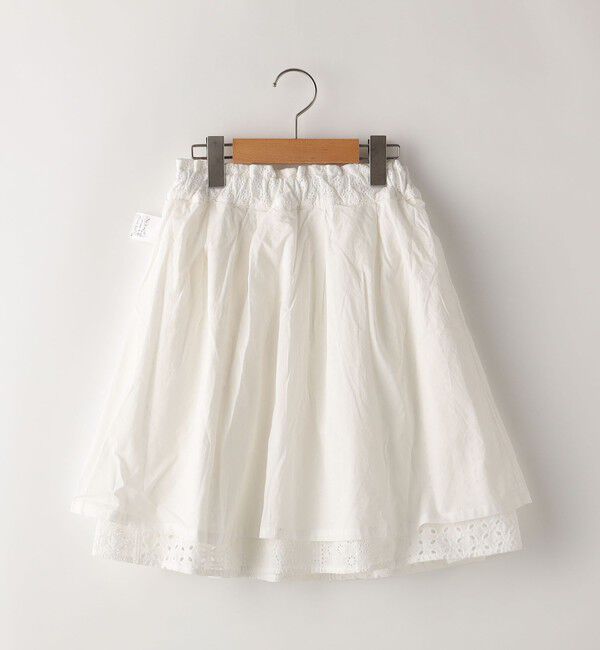 SHIPS KIDS「SHIPS KIDS:140～150cm / レース ギャザー スカート」|スカート|