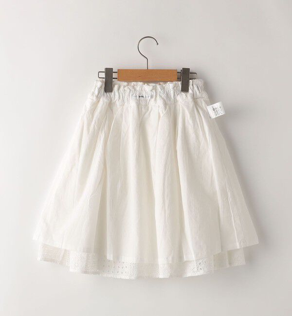 SHIPS KIDS「SHIPS KIDS:140～150cm / レース ギャザー スカート」|スカート|