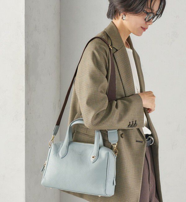 SHIPS for women「《一部追加予約》BEAURE: SQ TAPE BOSTON」|ボストンバッグ|サックスブルー