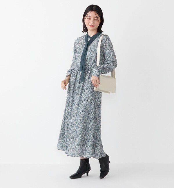 SHIPS Colors 「SHIPS Colors:〈手洗い可能〉MULHOUSE ボウタイ ワンピース◇」|ワンピース|