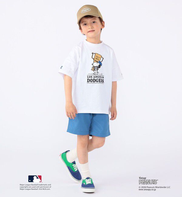 SHIPS KIDS「SHIPS KIDS:100～125cm / PEANUTS&times;MLB プリント Tシャツ」|Tシャツ・カットソー|