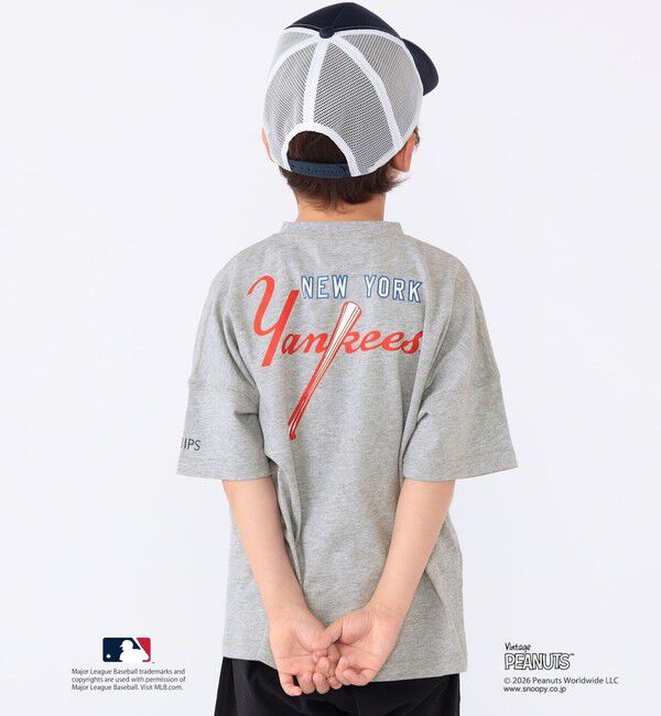 SHIPS KIDS「SHIPS KIDS:100～125cm / PEANUTS&times;MLB プリント Tシャツ」|Tシャツ・カットソー|