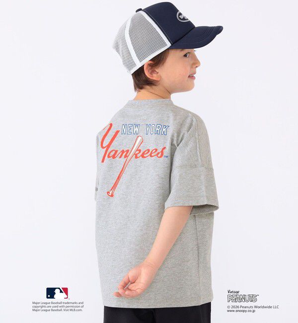 SHIPS KIDS「SHIPS KIDS:100～125cm / PEANUTS&times;MLB プリント Tシャツ」|Tシャツ・カットソー|