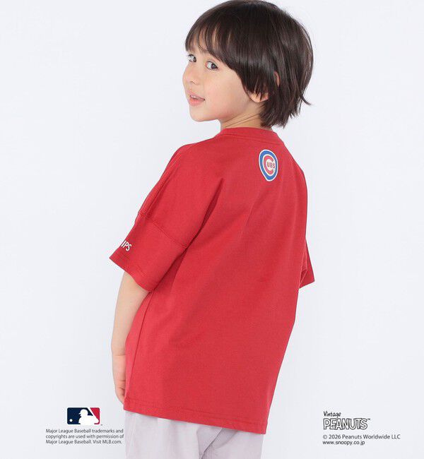 SHIPS KIDS「SHIPS KIDS:100～125cm / PEANUTS&times;MLB プリント Tシャツ」|Tシャツ・カットソー|