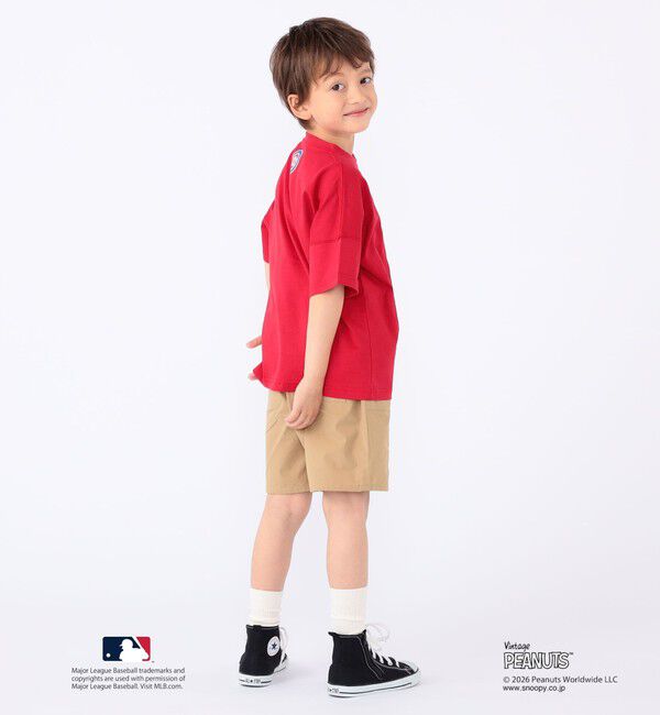 SHIPS KIDS「SHIPS KIDS:100～125cm / PEANUTS&times;MLB プリント Tシャツ」|Tシャツ・カットソー|