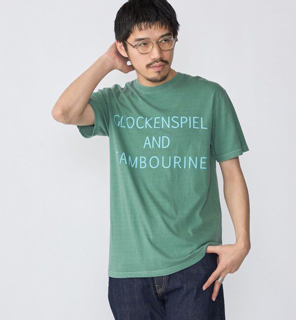 SHIPS「【WEB限定/SHIPS別注】THE DAY ON THE BEACH: GD YOURE SPECIAL Tシャツ」|Tシャツ・カットソー|ライトグリーン