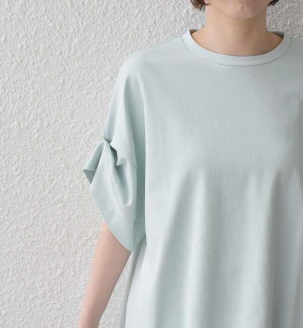 SHIPS Colors 「SHIPS Colors:〈手洗い可能〉スムース 2WAYスリーブ ニュアンス TEE◇」|Tシャツ・カットソー|