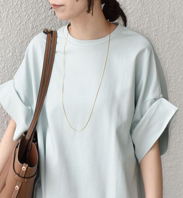 SHIPS Colors 「SHIPS Colors:〈手洗い可能〉スムース 2WAYスリーブ ニュアンス TEE◇」|Tシャツ・カットソー|