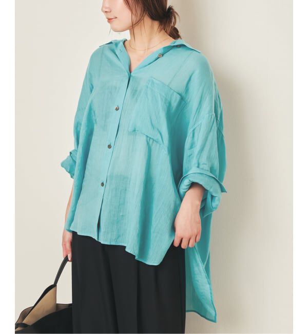 Plage「RAMIE LYOCELL VOLUME シャツ」|シャツ・ブラウス|ブルー A