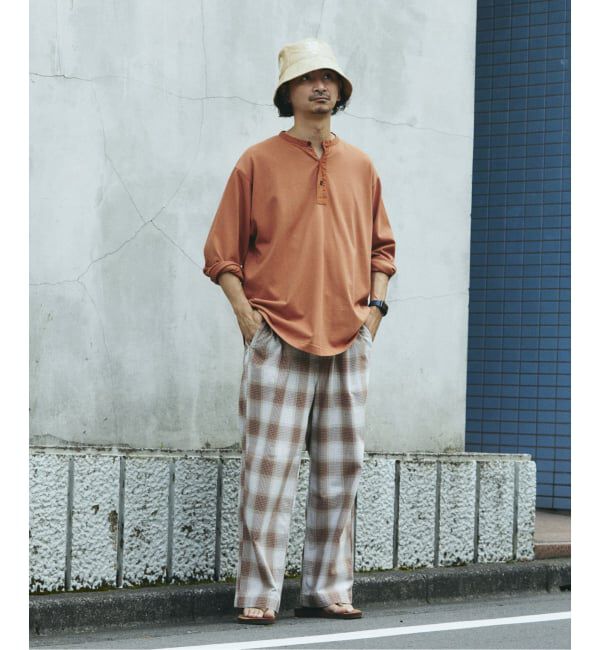 JOURNAL STANDARD relume「ガーメントダイ スリーピング ヘンリーネック Tシャツ」|Tシャツ・カットソー|