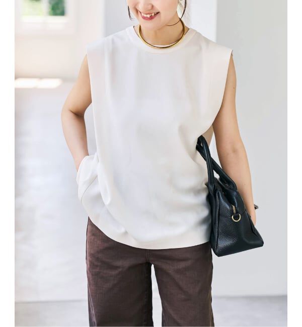 Spick and Span「ショルダータックノースリーブブラウス」|シャツ・ブラウス|