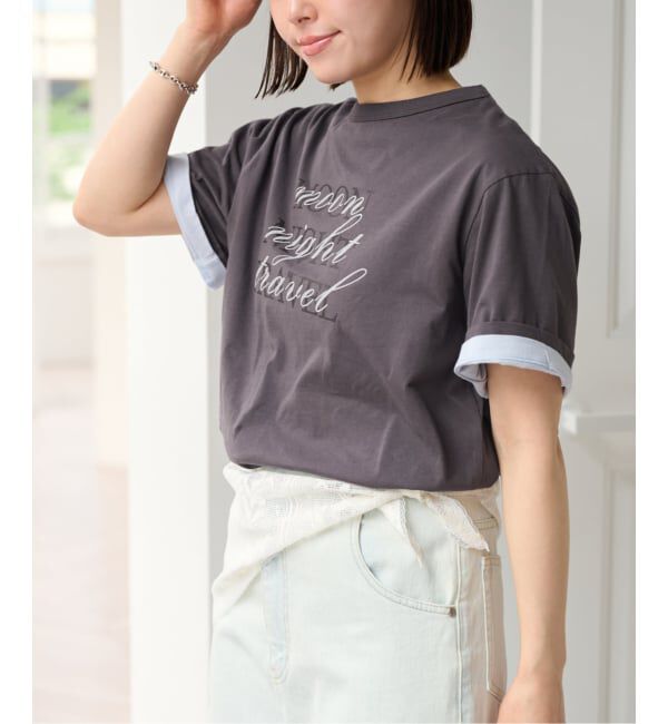 U by SPICK&SPAN「《3点セット》Two Tシャツ/レーススカーフ SET」|Tシャツ・カットソー|