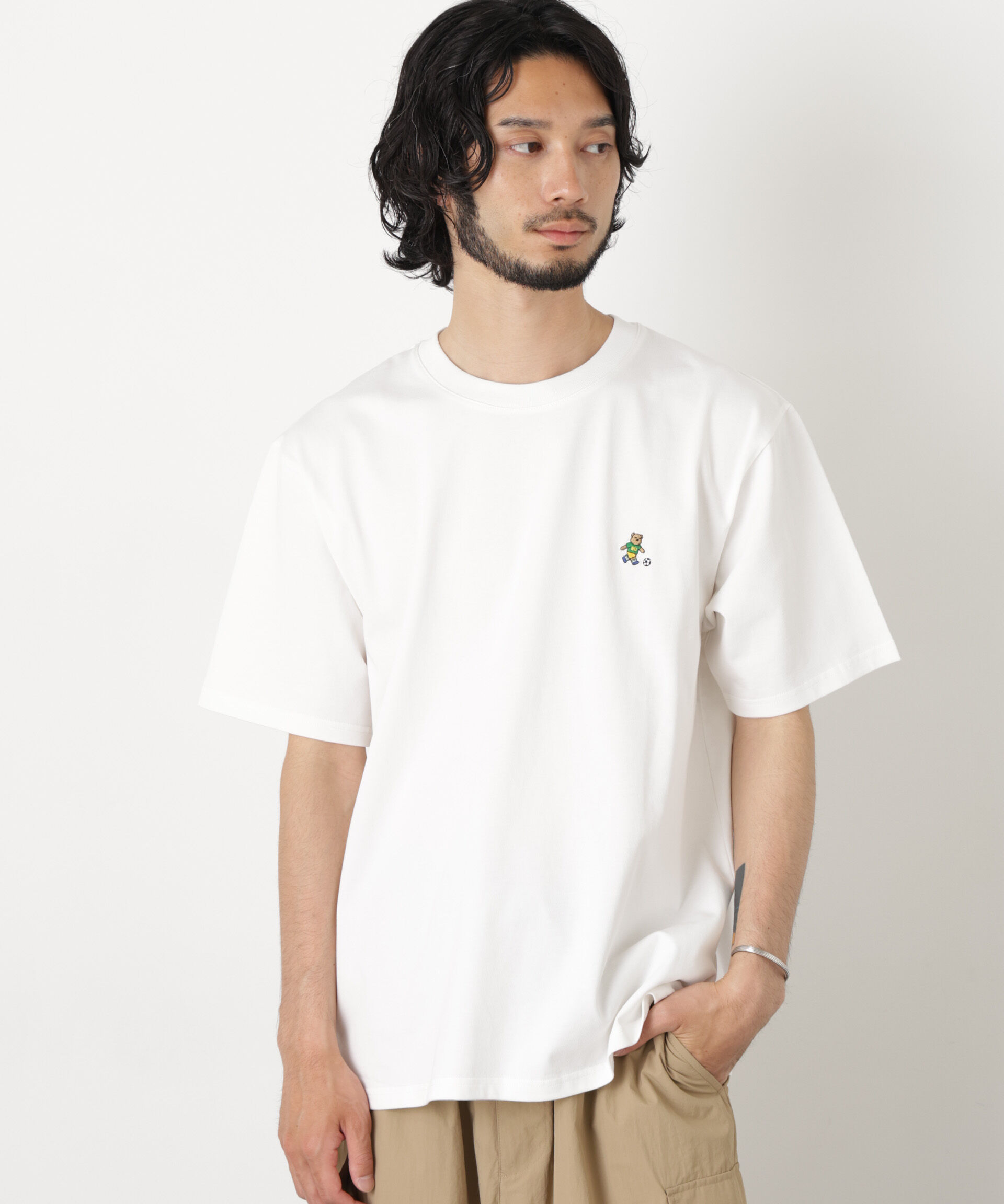 nano･universe「ナノベア Tシャツ半袖 サッカー」|Tシャツ・カットソー|パターン1