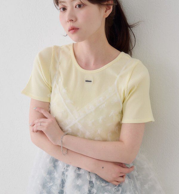  「【新色追加/6色展開】ラバータグTEE」|Tシャツ・カットソー|イエロー