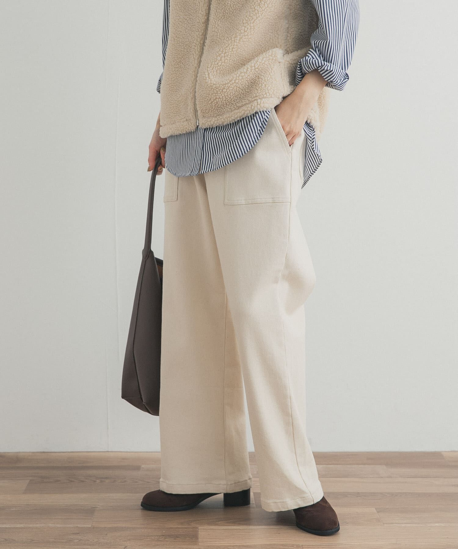 URBAN RESEARCH DOORS「裏起毛ベイカーイージーパンツ」|その他|
