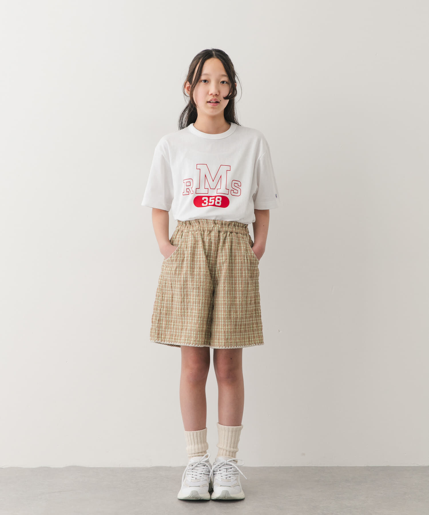URBAN RESEARCH DOORS「『150サイズ』『別注』CHAMPION&times;DOORS　RMS Tシャツ(KIDS)」|その他|