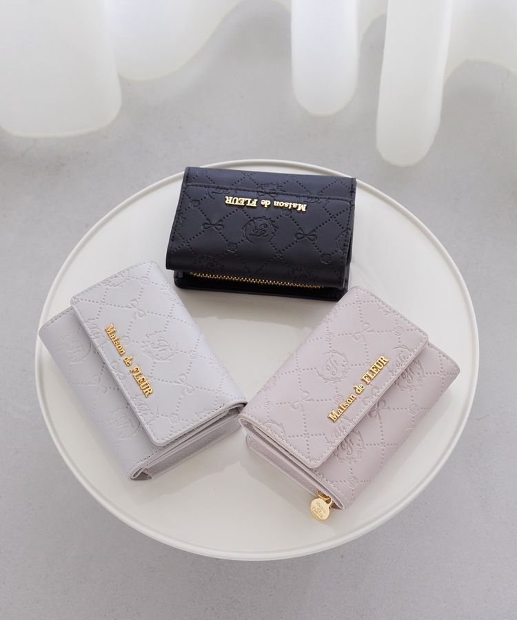 Maison de FLEUR「カラーモノグラムウォレット」|財布|
