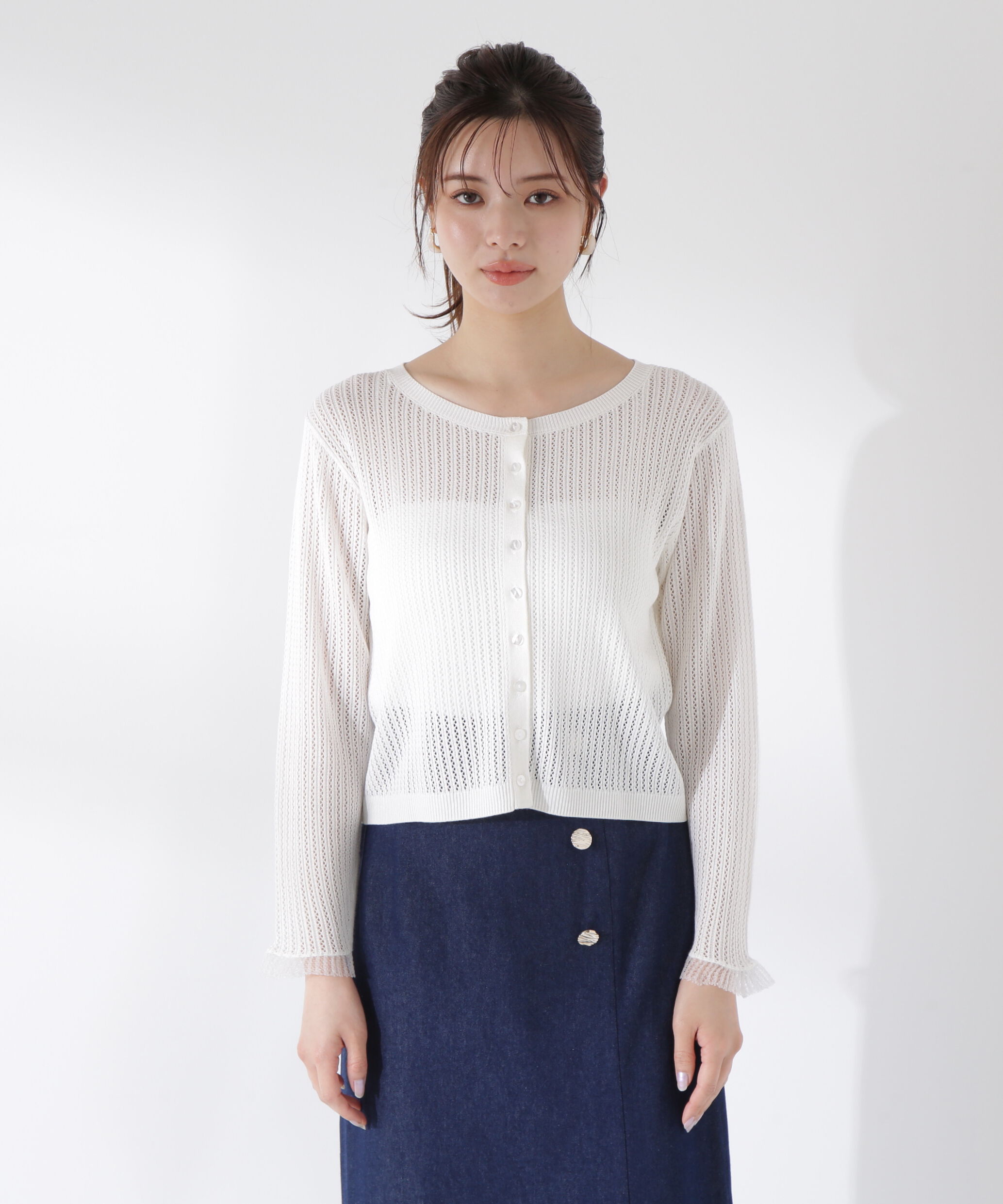 PROPORTION BODY DRESSING「シアードッキングカーディガン」|カーディガン|