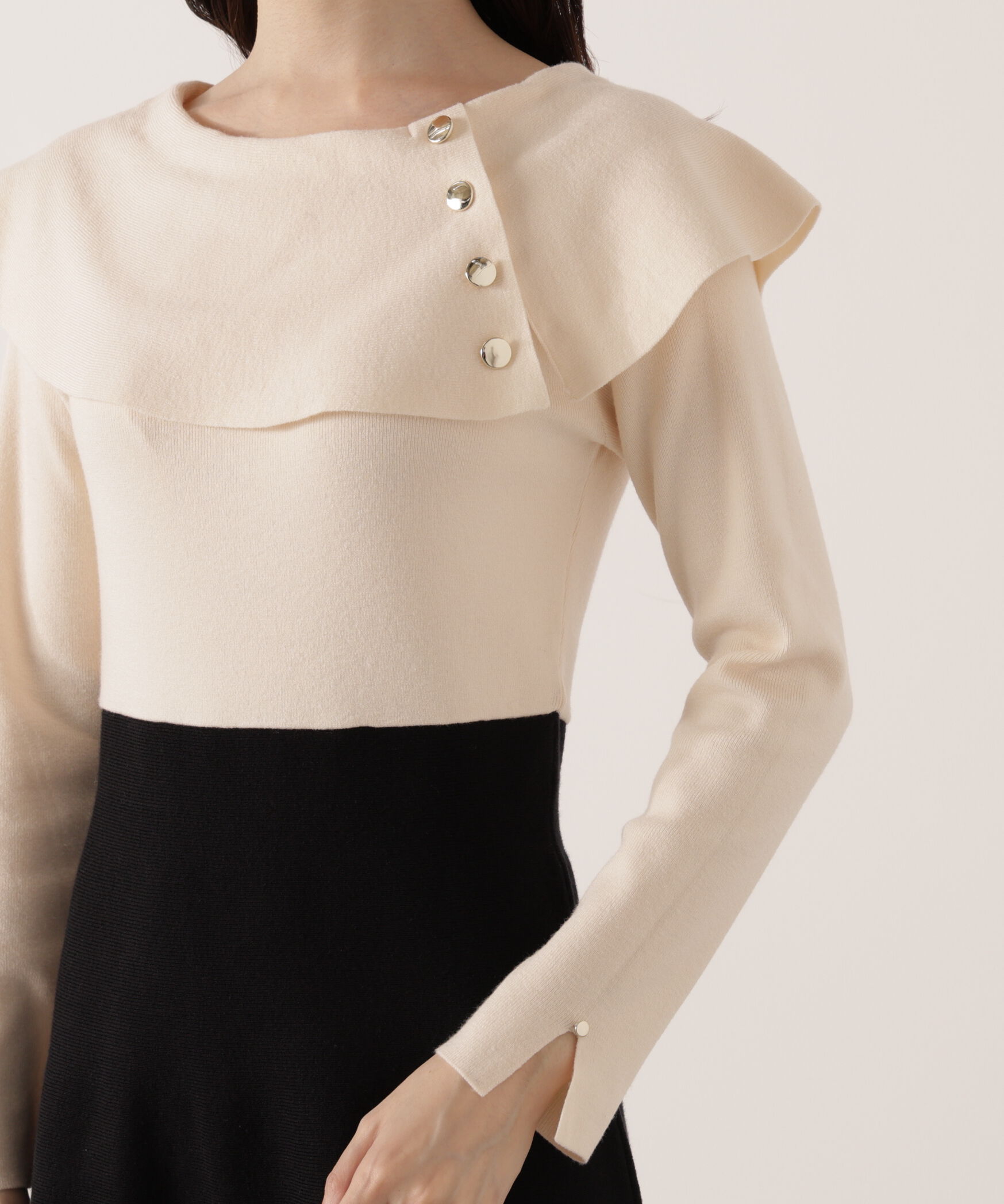 PROPORTION BODY DRESSING「ケープニットワンピース」|ワンピース|