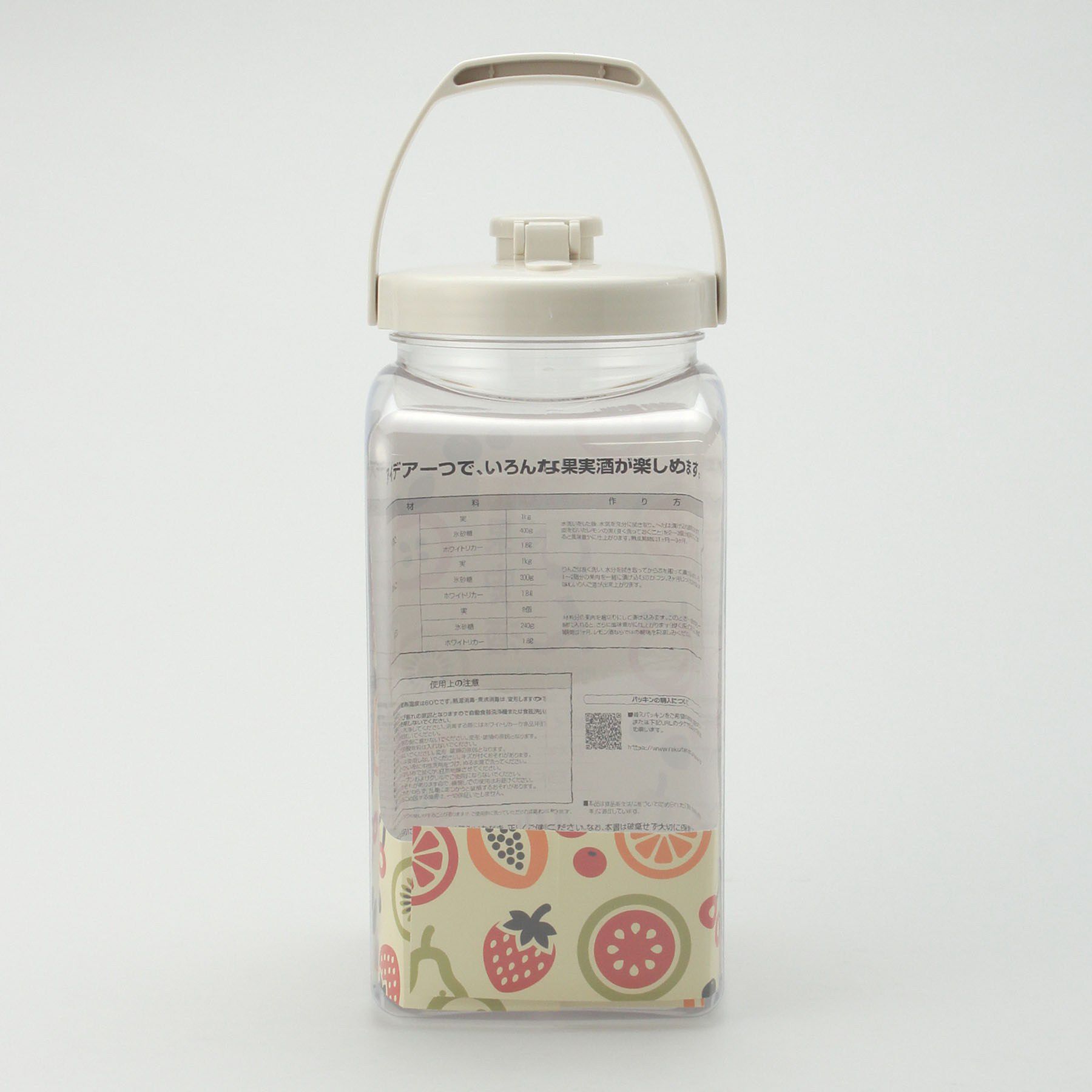 212 KITCHEN STORE「樹脂製 果実酒びん 角型 4.0L」|食器・キッチングッズ|