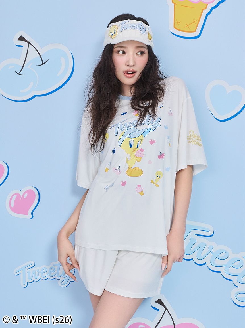 SNIDEL HOME「【Tweety】【接触冷感】カットセットアップ」|ルームウェア|