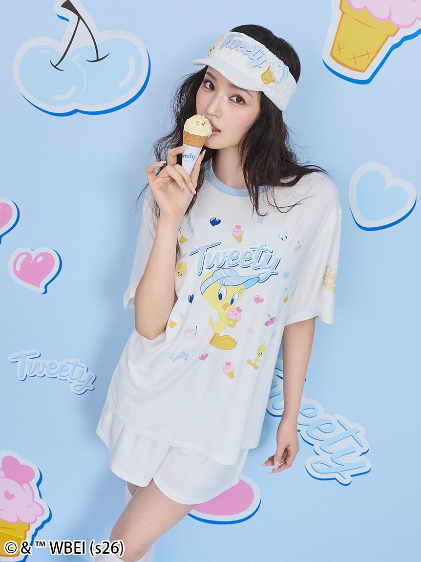 SNIDEL HOME「【Tweety】【接触冷感】カットセットアップ」|ルームウェア|