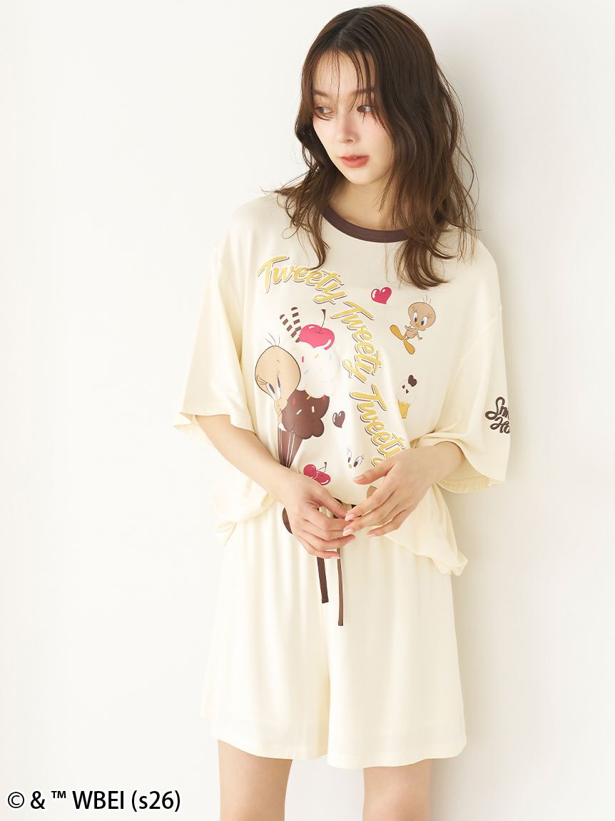 SNIDEL HOME「【Tweety】【接触冷感】カットセットアップ」|ルームウェア|