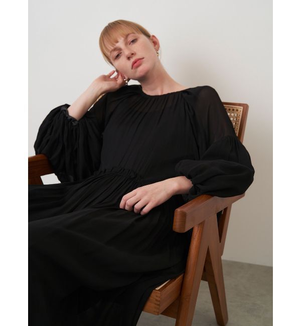 ELENDEEK「CHIFFON GATHER OP」|ワンピース|