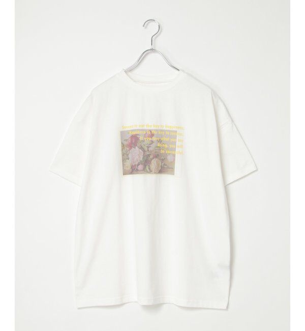 VENCE share style「フラワープリントオーバーサイズTシャツ」|Tシャツ・カットソー|