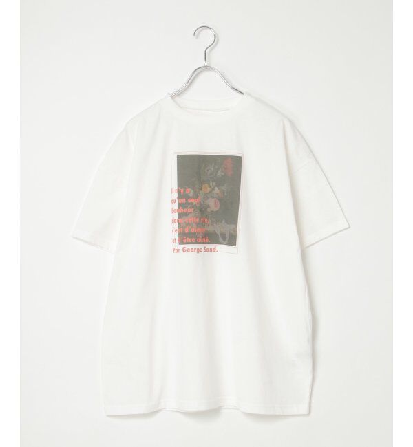 VENCE share style「フラワープリントオーバーサイズTシャツ」|Tシャツ・カットソー|