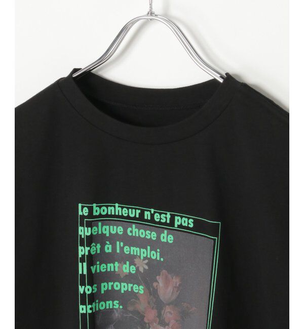 VENCE share style「フラワープリントオーバーサイズTシャツ」|Tシャツ・カットソー|