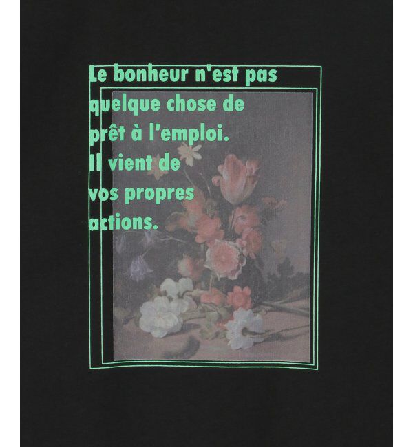 VENCE share style「フラワープリントオーバーサイズTシャツ」|Tシャツ・カットソー|