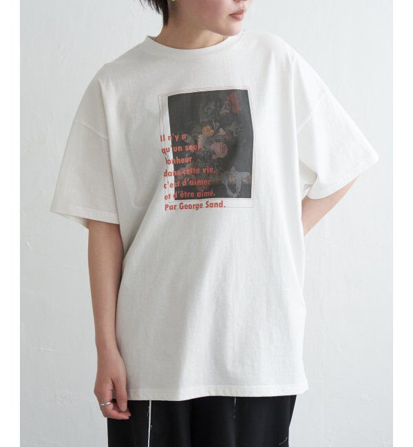 VENCE share style「フラワープリントオーバーサイズTシャツ」|Tシャツ・カットソー|ソノタ