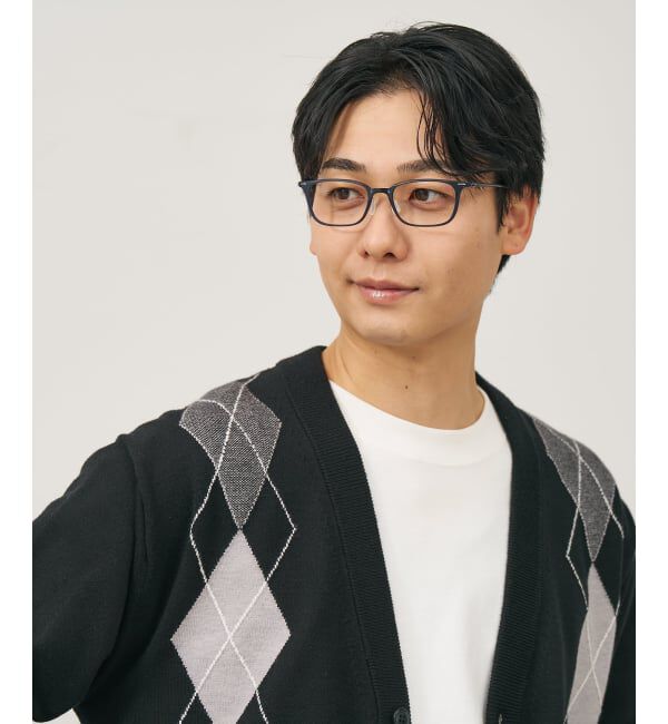  「スクエア型 メガネ | 軽量 柔軟性 鼻パッド 眼鏡 伊達めがね 度付き Zoff SMART レンズ交換券付」|メガネ|