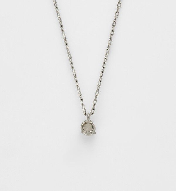 agete「プラチナダイヤモンドネックレス(0.05ct)」|ネックレス|