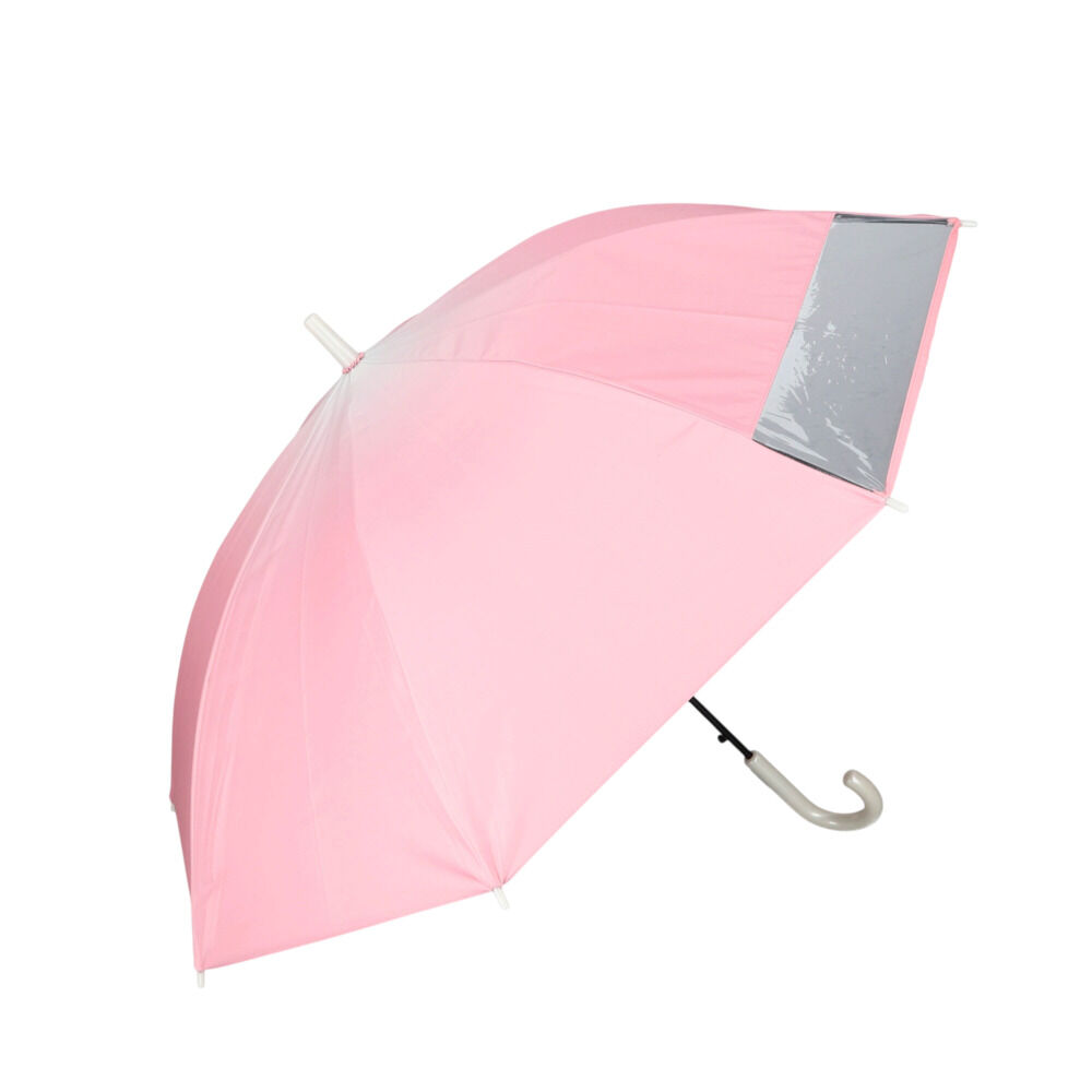 BACKYARD FAMILY「晴雨兼用傘 子供 通販 長傘 晴雨兼用 日傘 雨傘 傘 55cm かさ カサ uvカット」|傘|ピンク1
