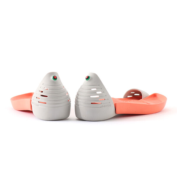  「JUNGLE  【　BODY&times;INSOLE　L.Grey&times;Orange】」|サンダル|