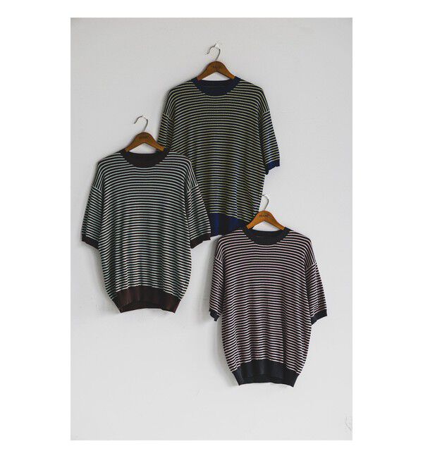 BEAMS PLUS「Knit Tee Dot Pattern Jacquard」|Tシャツ・カットソー|