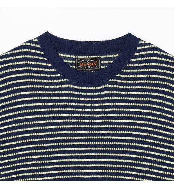 BEAMS PLUS「Knit Tee Dot Pattern Jacquard」|Tシャツ・カットソー|