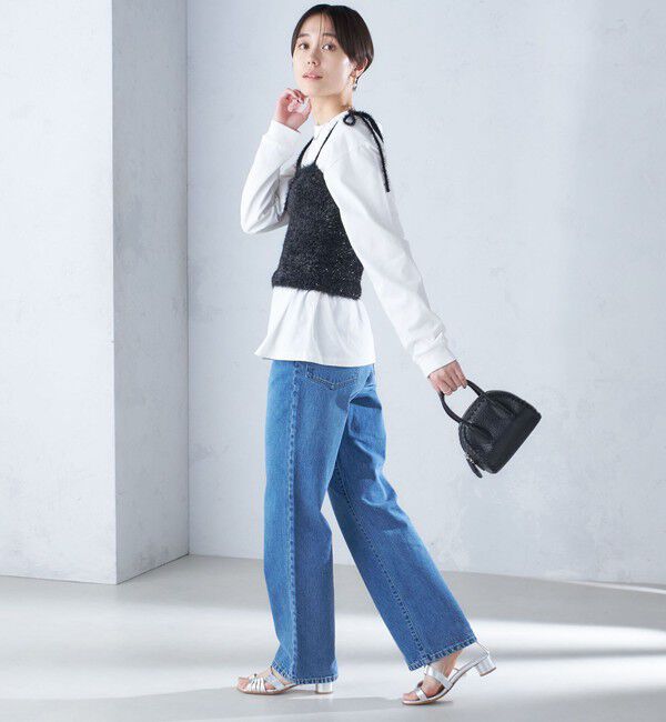 SHIPS for women「〈手洗い可能〉グリッター ラメ ビスチェ 24SS ◇」|ベスト・ジレ|