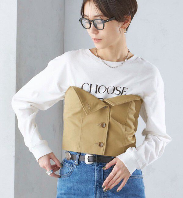 SHIPS for women「〈手洗い可能〉トレンチ ディテール ビスチェ 24SS ◇」|その他|ベージュ